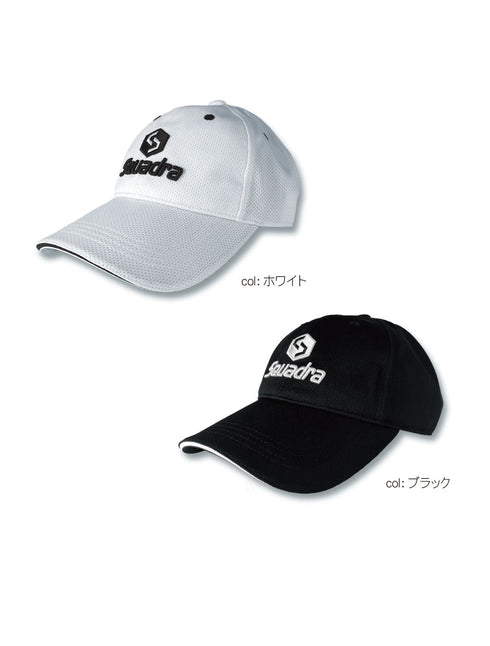 スクアドラ / ラウンディッシュキャップ 帽子 スポーツキャップ 日よけ 丸められる ツバが崩れない 遮熱 熱中症対策 白 黒 通気性 軽量 軽い ゴルフ サッカー 観戦 野球 洗える